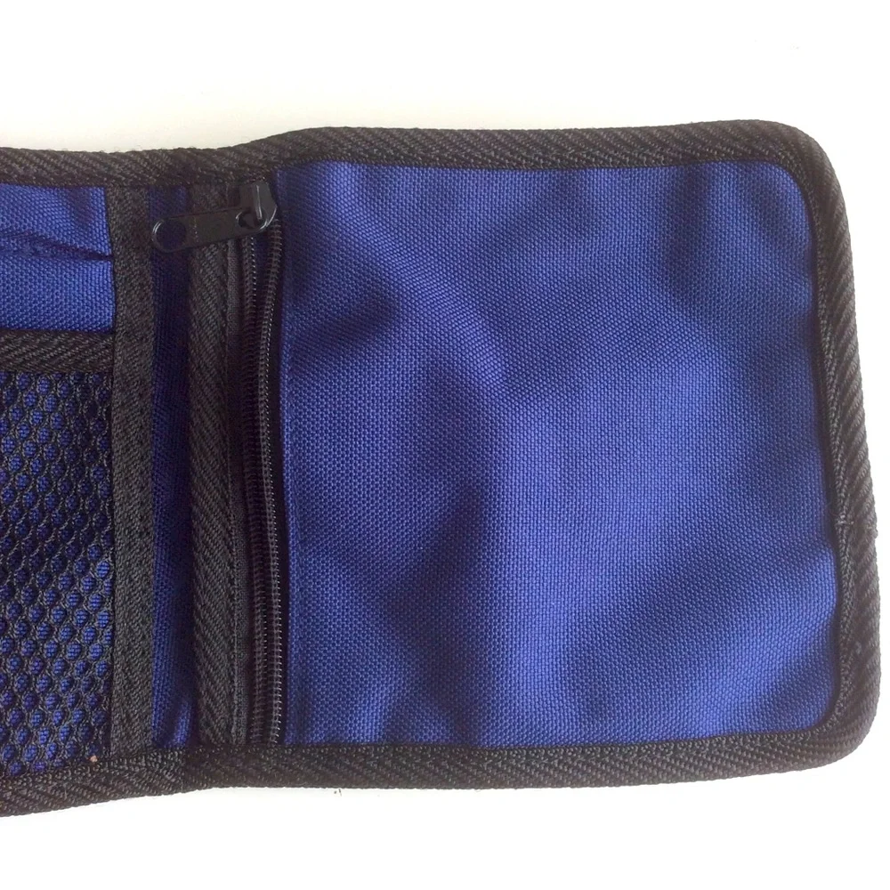 BASS Crossbody Canvas Travel Wallet Passport Large Document Compartment 7”x 6”